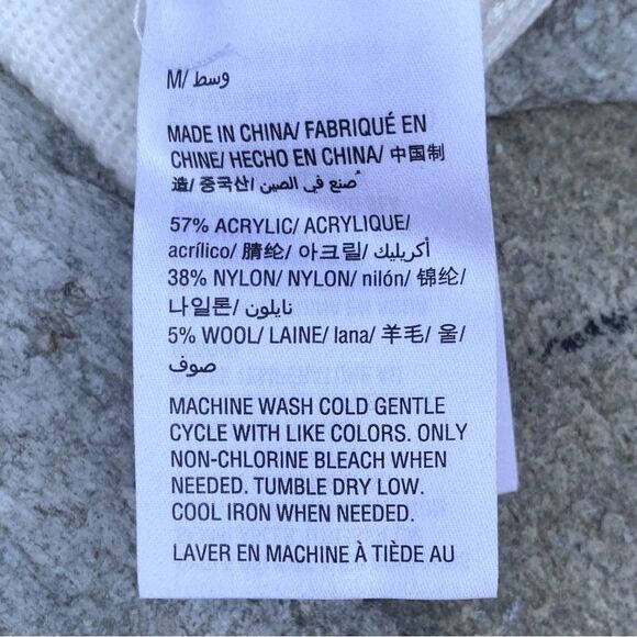 NWT New Bar III Winter White Cowl Neck Sweater Dress/Tunic Asymmetrical Zipper M - Picture 7 of 7